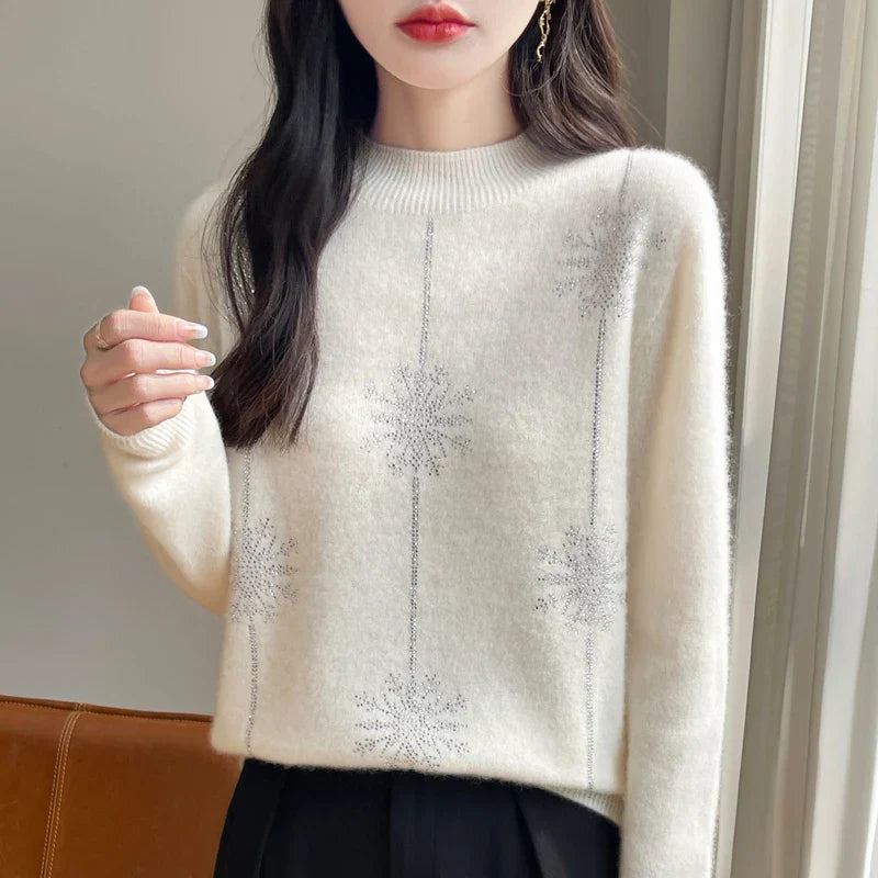 Women's Heavyweight Knit Mock Neck Sweater